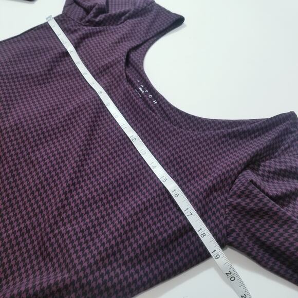 Hatch Purple Houndstooth Sheath Maternity Dress - Picture 9 of 12